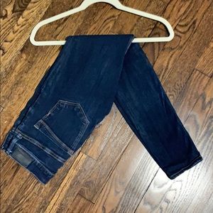 Express mid rise dark skinny jeans (0R)